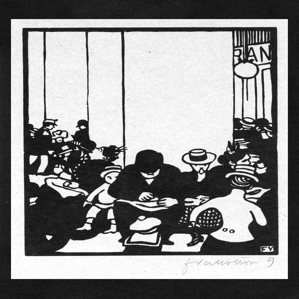 100% Smooth Cotton Paper - Felix Vallotton - Five O'Clock The Worlds Fair IV (1901) Photo Poster Painting Art Print - Size: 24 x 16 Inches