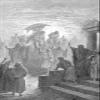 100% Smooth Cotton Paper - Gustave Dore - The Meeting of Isaac and Rebekah (1866) Poster Painting Etching Drawing Woodcut Art Print - Size: 24 x 16 Inches view 1