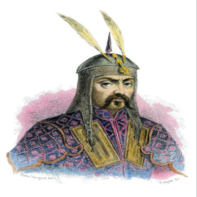 100% Smooth Cotton Paper - Clara Nargeot-Thenon - Genghis Khan (19th Century) Photo Poster Painting Art Print - Size: 24 x 16 Inches