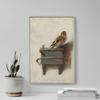 100% Smooth Cotton Paper - Carel Fabritius - The Goldfinch (1654) - Painting Photo Poster Print Art Gift - Size: 24 x 16 Inches view 4
