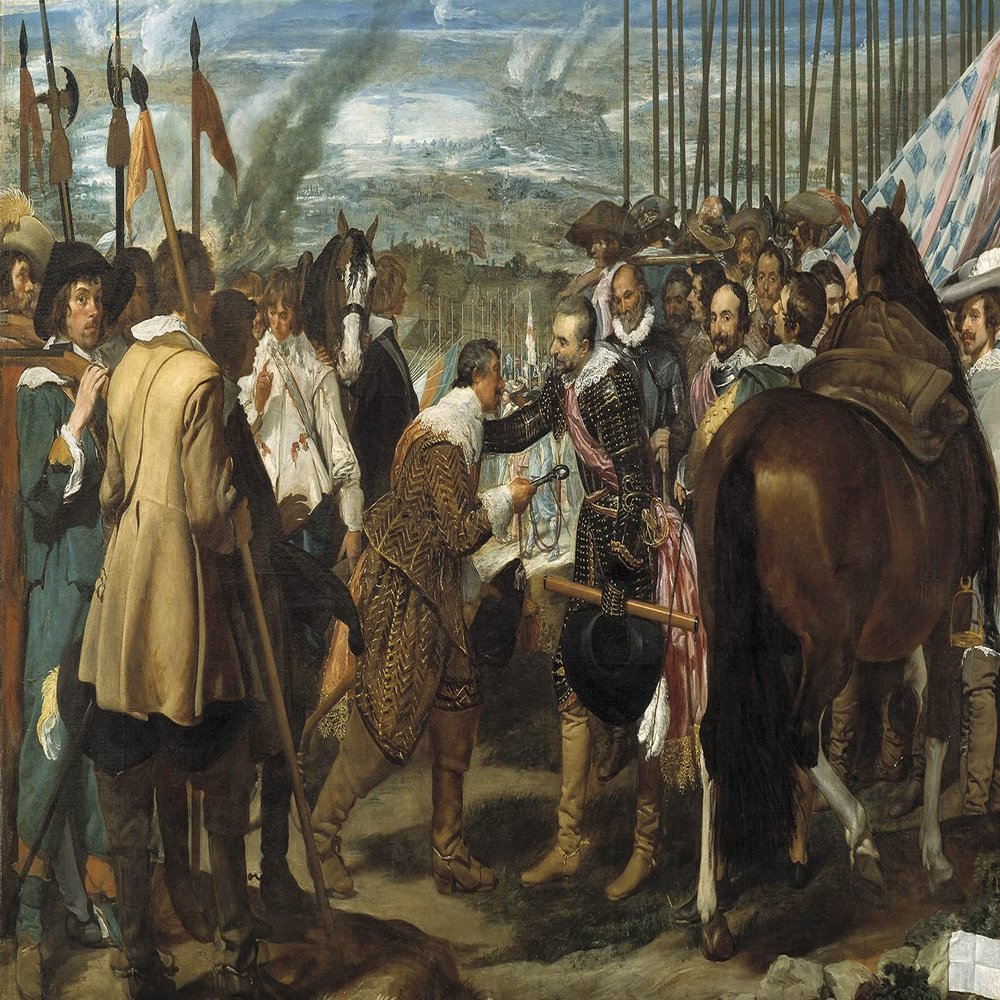 100% Smooth Cotton Paper - Diego Velazquez - The Surrender of Breda or Las Lanzas (1635) Photo Poster Painting Art Print - Size: 24 x 16 Inches