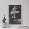 100% Smooth Cotton Paper - Football/Soccer Motivational Poster 02"You are Born weak and die weak. Photo Art Print Motivation Quote - Size: 24 x 16 Inches view 4