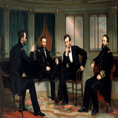 100% Smooth Cotton Paper - George Peter Alexander Healy - The Peacemakers (1868) Photo Poster Painting Art Print - Size: 24 x 16 Inches