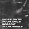 100% Smooth Cotton Paper - Climbing Motivation Art Print 2"Work Until Your Idols Become Your Rivals - Photo Poster Motivation Gift - Size: 24 x 16 Inches view 1