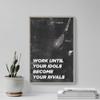 100% Smooth Cotton Paper - Climbing Motivation Art Print 2"Work Until Your Idols Become Your Rivals - Photo Poster Motivation Gift - Size: 24 x 16 Inches view 4