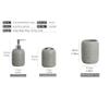 EKAYG Soap Dispenser Bathroom Accessory Set of 3 Resin Bath Accessory Bath Set Including Lotion Soap Dispenser view 2