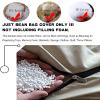AADECOR 5/6/7ft Giant Bean Bag Chair for Adults Washable Jumbo Bean Bag Sofa Chair (no Filling) Living Room Furniture Party Leisure Furry Soft Bean Bag Sofa Cover,E-7FT view 2