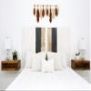 Barn Walls Gray Satin Sash Signature Design, Solid Wood Headboard, Leans and Sticks on Wall, Smooth Finish, Anti-Shake, Rattle Free, Twin Size view 4