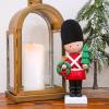 11" Christmas Soldier with Wreath and Tree Red 11 in Un-lit view 2