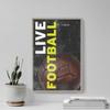 100% Smooth Cotton Paper - Football Motivational Poster 08"Live Football Photo Print Art Motivation Quote Inspiration Soccer - Size: 24 x 16 Inches view 4