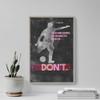 100% Smooth Cotton Paper - Football/Soccer Motivational Poster 03"You are Going to Want to give up. Don't. Photo Art Print Motivation Quote - Size: 24 x 16 Inches view 4