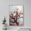 100% Smooth Cotton Paper - Original Abstract Art Oak Tree Glossy Print Artistic Photo Poster Gift Forest Pink Grunge Texture - Size: 24 x 16 Inches view 4