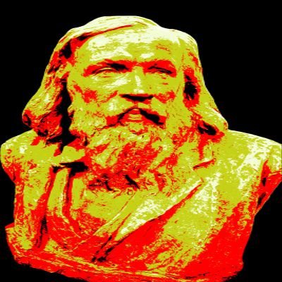 100% Smooth Cotton Paper - Dmitri Mendeleev Bust - Photo Poster Painting Art Print - Size: 24 x 16 Inches