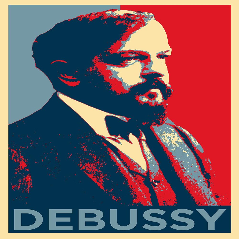 100% Smooth Cotton Paper - Claude Debussy Art Print 'Hope' - Photo Poster Gift - Size: 24 x 16 Inches