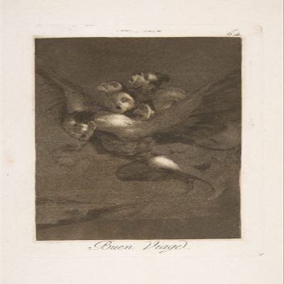 100% Smooth Cotton Paper - Francisco Goya - Plate 64 from Bon Voyage (1799) Photo Poster Painting Art Print - Size: 24 x 16 Inches