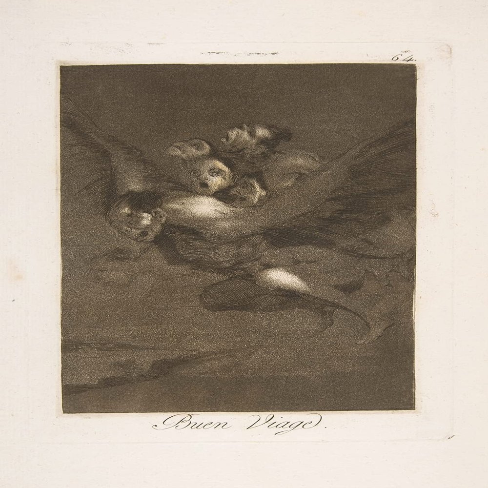 100% Smooth Cotton Paper - Francisco Goya - Plate 64 from Bon Voyage (1799) Photo Poster Painting Art Print - Size: 24 x 16 Inches