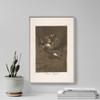 100% Smooth Cotton Paper - Francisco Goya - Plate 64 from Bon Voyage (1799) Photo Poster Painting Art Print - Size: 24 x 16 Inches view 4