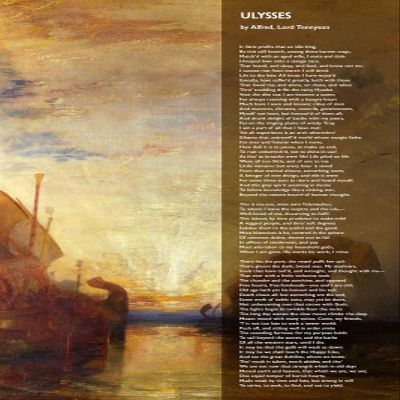 100% Smooth Cotton Paper - Alfred Tennyson Poem - Ulysses - Poster Original Art Print Photo Gift Painting Poetry Lord Motivational Motivation Inspiration - Size: 24 x 16 Inches