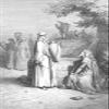 100% Smooth Cotton Paper - Gustave Dore - Eliezer and Rebekah at The Well (1866) Poster Painting Etching Drawing Woodcut Art Print - Size: 24 x 16 Inches view 1