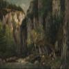 100% Smooth Cotton Paper - Gustave Courbet - River and Rocks (1873) Photo Poster Painting Art Print - Size: 24 x 16 Inches view 1