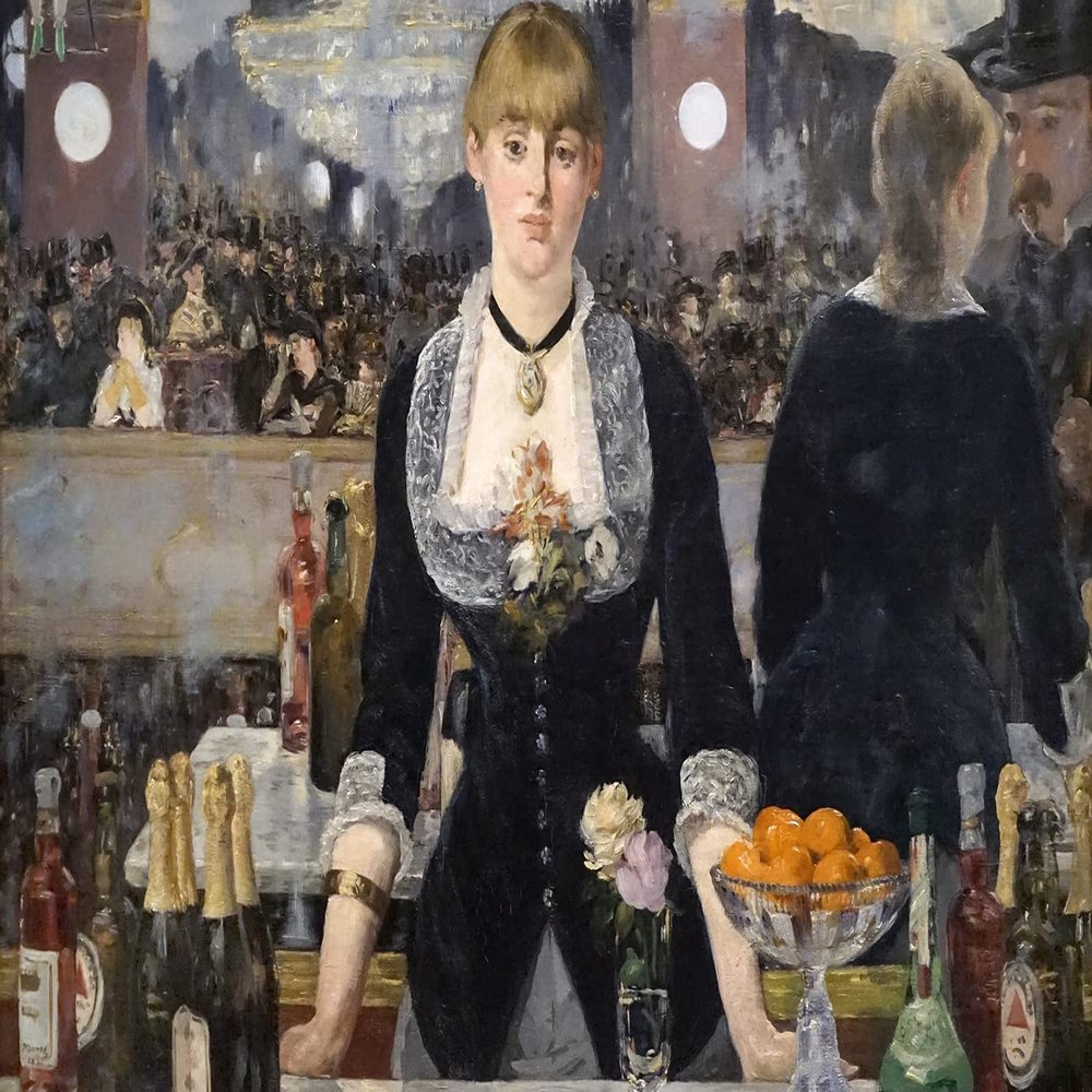 100% Smooth Cotton Paper - Edouard Manet - A Bar at The Folies Bergere (1882) Photo Poster Painting Art Print - Size: 24 x 16 Inches