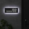 12V LED House Numbers for House Street Backlit,Personalised Illuminated Modern House Numbers Address Sign Address Plaque Lighted with LED (30X15CM, White light) view 3