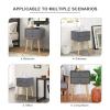 VERYKE 2-Drawer Nightstand Set of 2 Bedroom Beside Table Mid-Century End Side Table Night Stand Modern Dresser with Solid Wood Legs and Metal Handle for Living Room(Blue) view 4