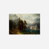 100% Smooth Cotton Paper - Albert Bierstadt - Sierra Nevada (1873) Photo Poster Painting Art Print - Size: 24 x 16 Inches view 2