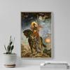 100% Smooth Cotton Paper - Gustave Moreau - The Parca and The Angel of Death (1890) Photo Poster Painting Art Print - Size: 24 x 16 Inches view 4