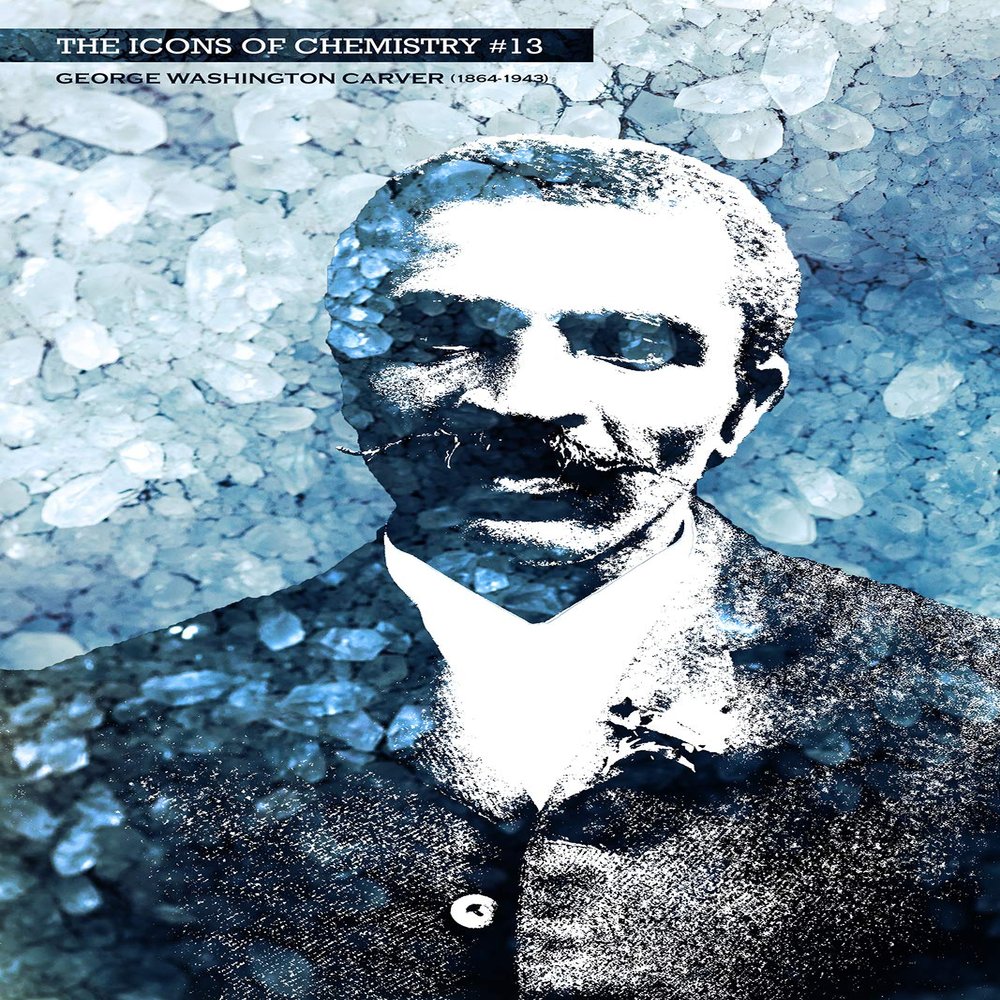 100% Smooth Cotton Paper - George Washington Carver Art Print - The Icons of Chemistry Series - #13 of 15 - for Chemists/Students Poster Geek History - Size: 24 x 16 Inches