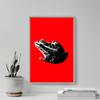 100% Smooth Cotton Paper - Frog REDJECT - Art Print Poster Gift Retro - Toad - Size: 24 x 16 Inches view 4