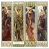 100% Smooth Cotton Paper - Alphonse Mucha - Autumn Moon and Stars (1902) Photo Poster Painting Art Print - Size: 24 x 16 Inches view 1