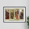 100% Smooth Cotton Paper - Alphonse Mucha - Autumn Moon and Stars (1902) Photo Poster Painting Art Print - Size: 24 x 16 Inches view 4