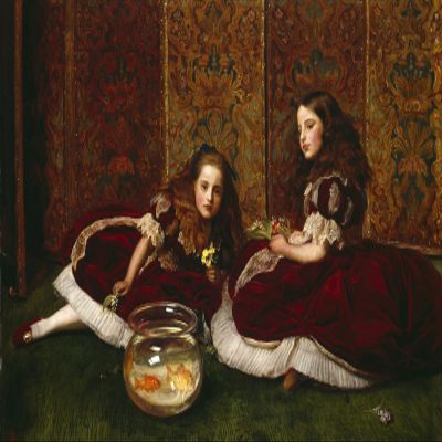 100% Smooth Cotton Paper - John Everett Millais - Leisure Hours (1864) Photo Poster Painting Art Print - Size: 24 x 16 Inches