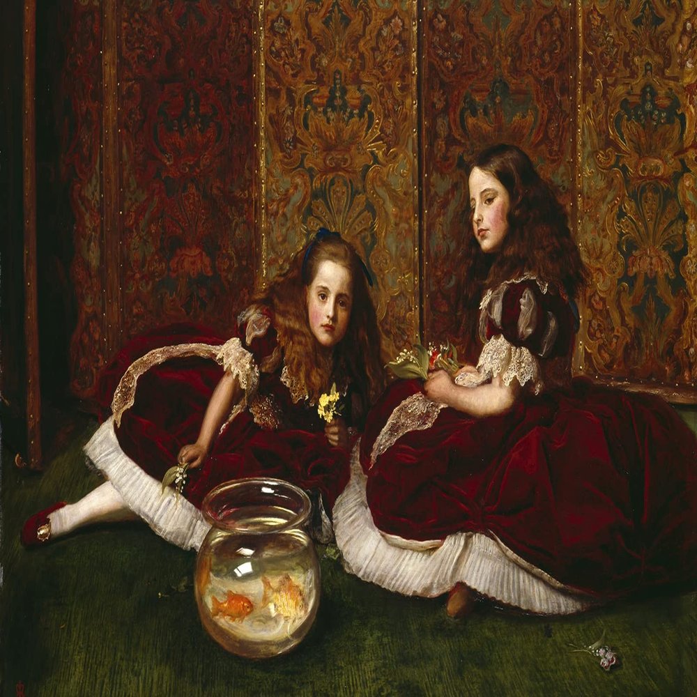 100% Smooth Cotton Paper - John Everett Millais - Leisure Hours (1864) Photo Poster Painting Art Print - Size: 24 x 16 Inches