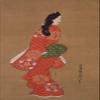 100% Smooth Cotton Paper - Hishikawa Moronobu - Beauty Looking Back (17th-Century) - Painting - Photo Poster Print Art Gift Japan Japanese Ukiyo-e - Size: 24 x 16 Inches view 1