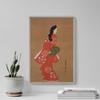100% Smooth Cotton Paper - Hishikawa Moronobu - Beauty Looking Back (17th-Century) - Painting - Photo Poster Print Art Gift Japan Japanese Ukiyo-e - Size: 24 x 16 Inches view 4