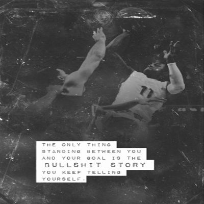 100% Smooth Cotton Paper - Basketball Motivational Poster 08"Bulls**t Story. Photo Print Art Motivation Quote Gift B Ball - Size: 24 x 16 Inches