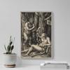 100% Smooth Cotton Paper - Albrecht Durer - Satyr Family (1505) - Painting Photo Poster Print Art Gift Wall Home Decor - Drer Silenos Greek Mythology Drawing - Size: 24 x 16 Inches view 4