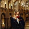 100% Smooth Cotton Paper - Jan Van Eyck - The Madonna in The Church (1438) Photo Poster Painting Art Print - Size: 24 x 16 Inches view 1