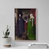 100% Smooth Cotton Paper - Jan Van Eyck - Arnolfini Portrait (1434) - Reproduction of a Painting - Photo Poster Print Art Gift - Size: 24 x 16 Inches view 4