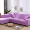 youyoucool Couch Covers Sectional L Shape Sofa Covers Super Stretch 1 pcs Sofa Slipcovers for 4 Seaters Sectional Chaise Slipcover Covers for Pets Kids, Light Purple view 1