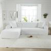 youyoucool Couch Covers Sectional L Shape Sofa Covers Super Stretch 1 pcs Sofa Slipcovers for 4 Seaters Sectional Chaise Slipcover Covers for Pets Kids, Light Purple view 2