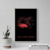 100% Smooth Cotton Paper - Neath Port Talbot, Wales, United Kingdom (UK) Original Map Design Red Splatter - Art Print Poster Photo Gift - Size: 24 x 16 Inches view 4