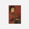 100% Smooth Cotton Paper - Charles W. Bartlett - Study in Red/Emily Gertrude Littlejohns Bartlett (1897) Photo Poster Painting Art Print - Size: 24 x 16 Inches view 2