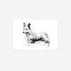 100% Smooth Cotton Paper - Welsh Corgi Drawing - Photo Poster Art Print - Size: 24 x 16 Inches view 2