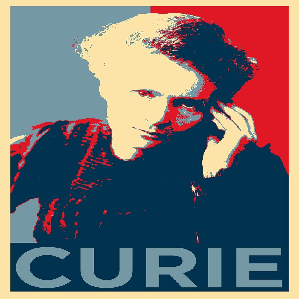 100% Smooth Cotton Paper - Marie Curie Art Print 'Hope' - Photo Poster Gift - Size: 24 x 16 Inches
