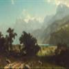 100% Smooth Cotton Paper - Albert Bierstadt - Lake Lucerne (1858) - Painting Photo Poster Print Art Gift Home Wall Decor Switzerland Landscape - Size: 24 x 16 Inches view 1