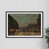 100% Smooth Cotton Paper - John Atkinson Grimshaw - Boar Lane, Leeds by Lamplight (1881) Photo Poster Painting Art Print - Size: 24 x 16 Inches view 4
