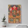 100% Smooth Cotton Paper - Shri Shri Jagannatha (Krishna as The Lord of The World) (1890) - Painting Photo Poster Print Art Gift Home Wall Decor - Hindu God - Size: 24 x 16 Inches view 4